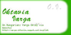 oktavia varga business card